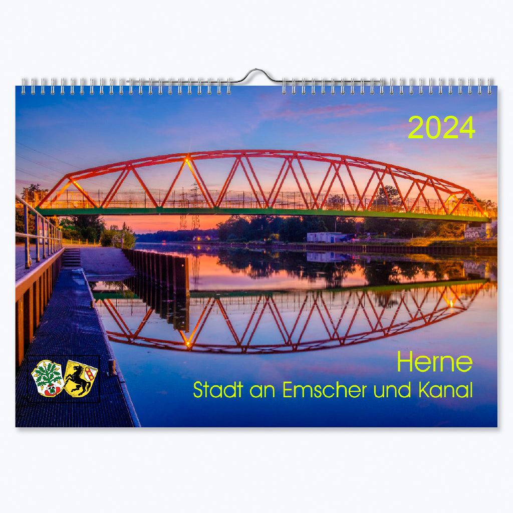 Kalender "Herne, Stadt an Emscher und Kanal" - Jahreskalender 2024