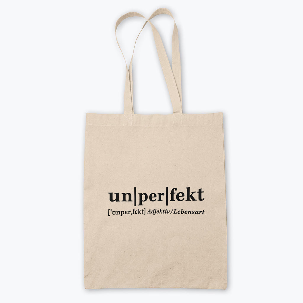 Statement-Tasche "Un-per-fekt" - Baumwolltasche-Accessoires-UpH Kunstladen-UpH Kunstladen