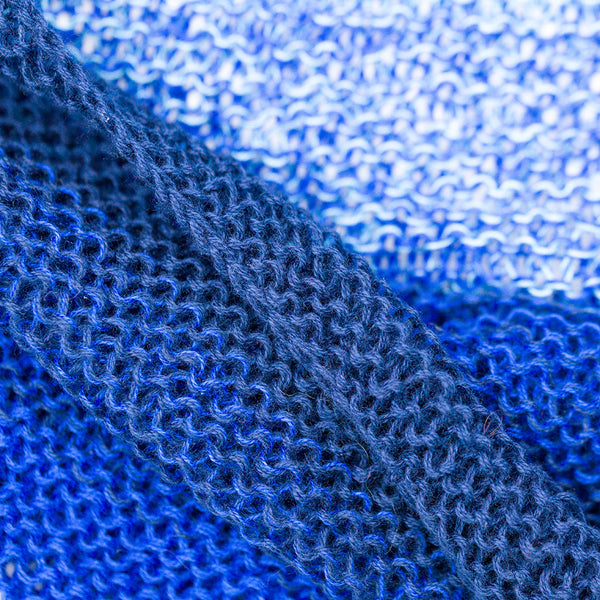 Baumwoll-Dreieckstuch blautöne-Bekleidung & Accessoires-Ute Sieben-UpH Kunstladen