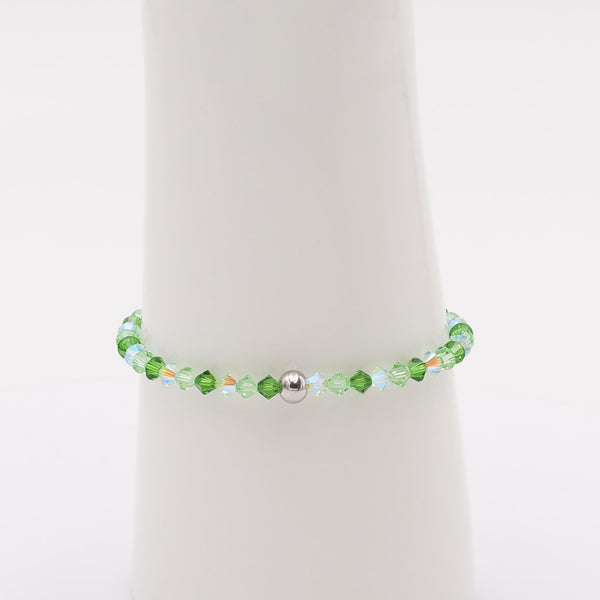 Armband Kristallglasperlen Grün-Armbänder-Tina Siefke-UpH Kunstladen