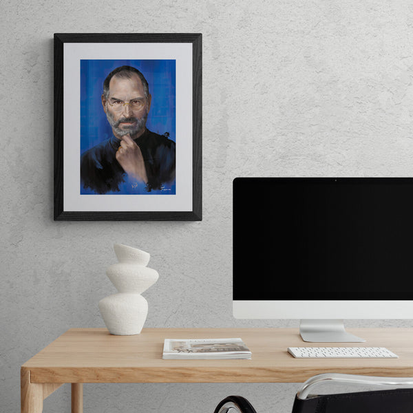 Poster „Steve Jobs“ - Kunstdruck in Geschenkverpackung-Poster-Flora-UpH Kunstladen
