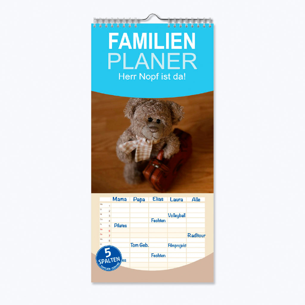 Kalender "Herr Nopf ist da!" - Familienplaner 2024