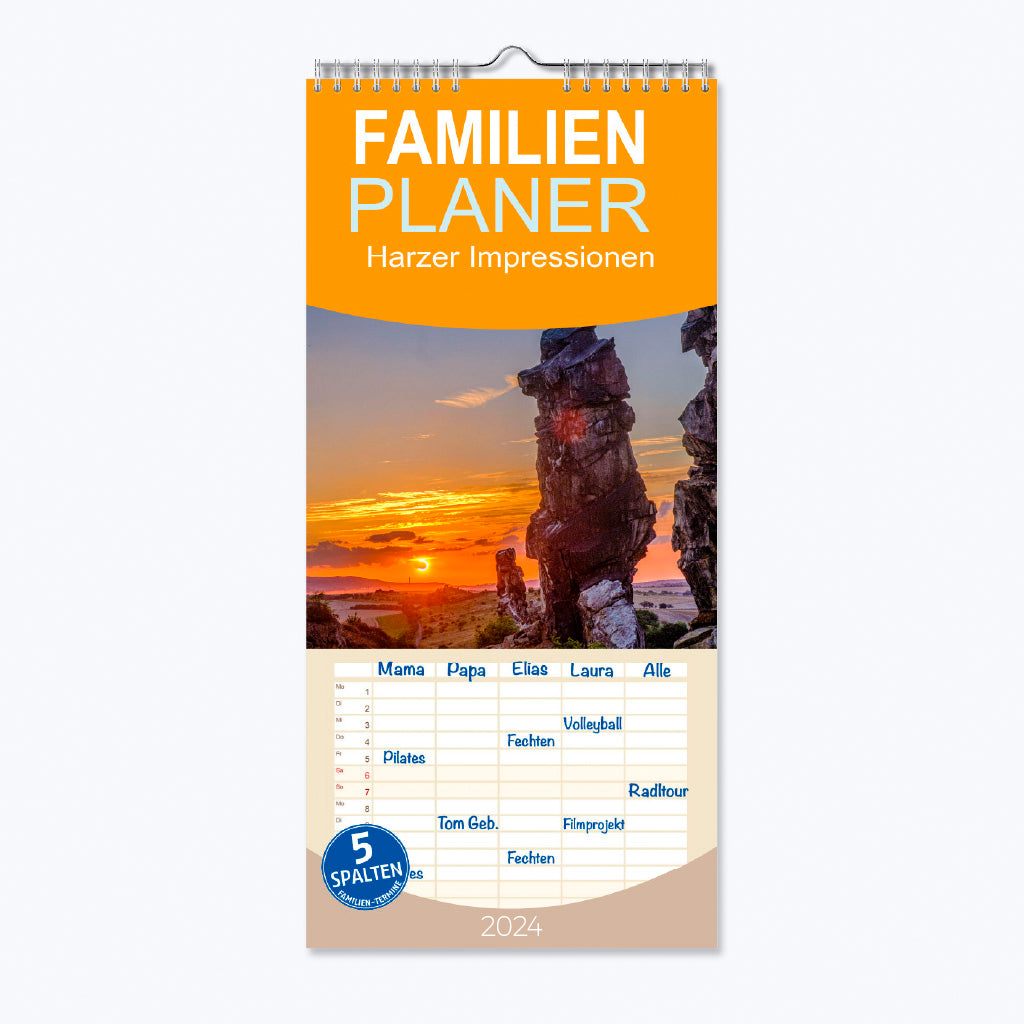 Kalender "Harzer Impressionen" - Familienplaner 2024