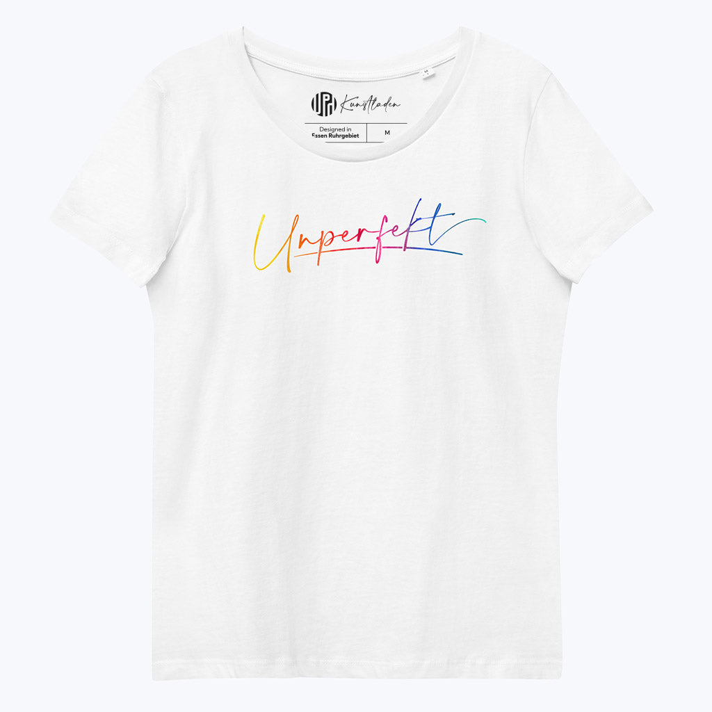 T-Shirt "Unperfekt" - Bio-T-Shirt mit Logo-Print-T-Shirts-UpH Kunstladen-UpH Kunstladen