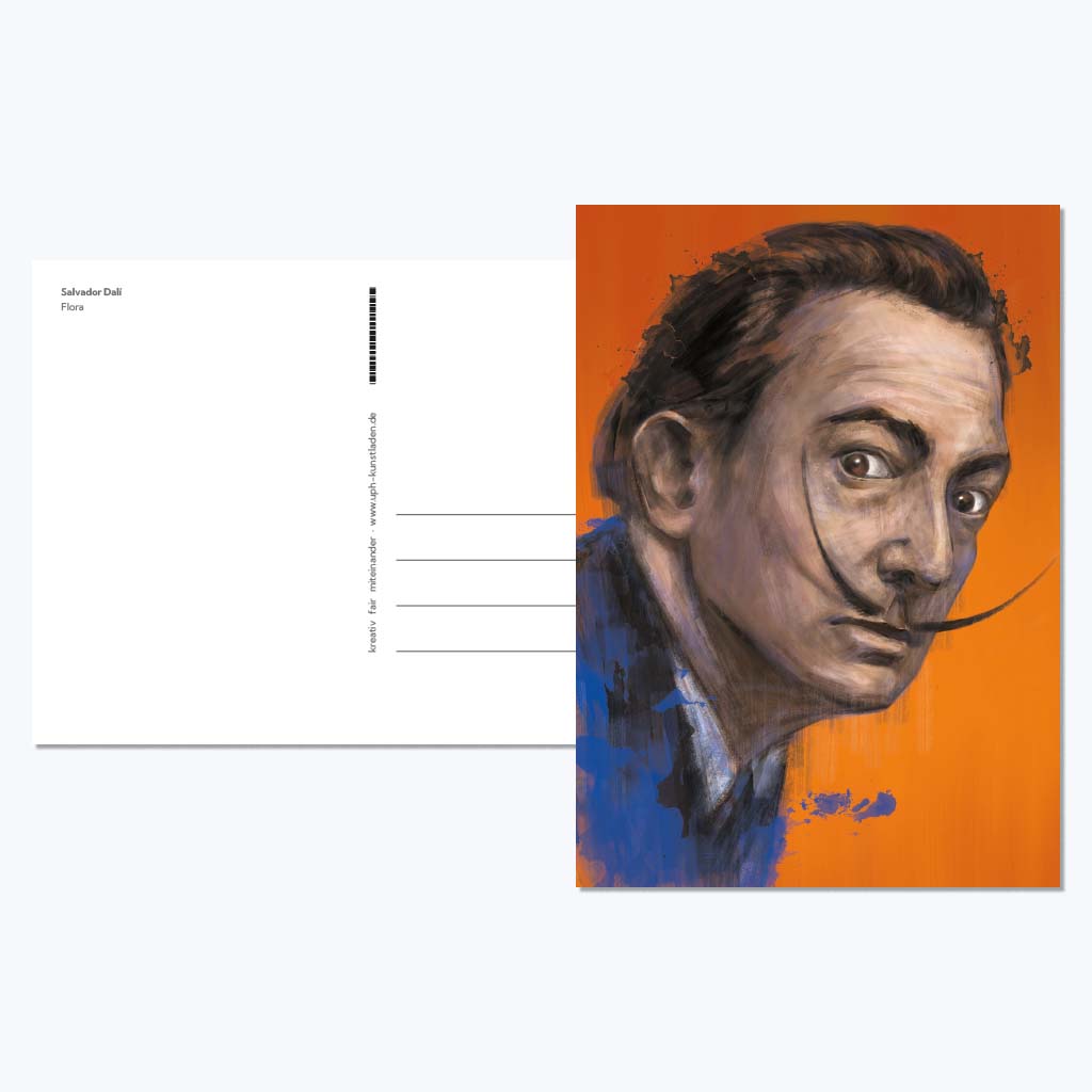 Kunstdruckkarte "Salvador Dali"-Postkarten-Flora-UpH Kunstladen
