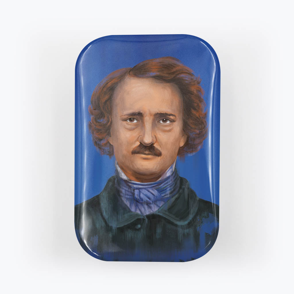 Kühlschrankmagnet "Edgar Allan Poe"-Magnete-Flora-UpH Kunstladen