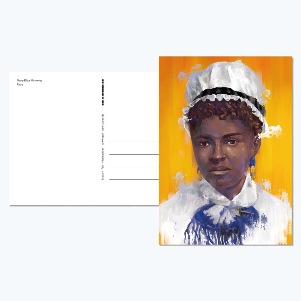 Kunstdruckkarte "Mary Eliza Mahoney"-Postkarten-Flora-UpH Kunstladen