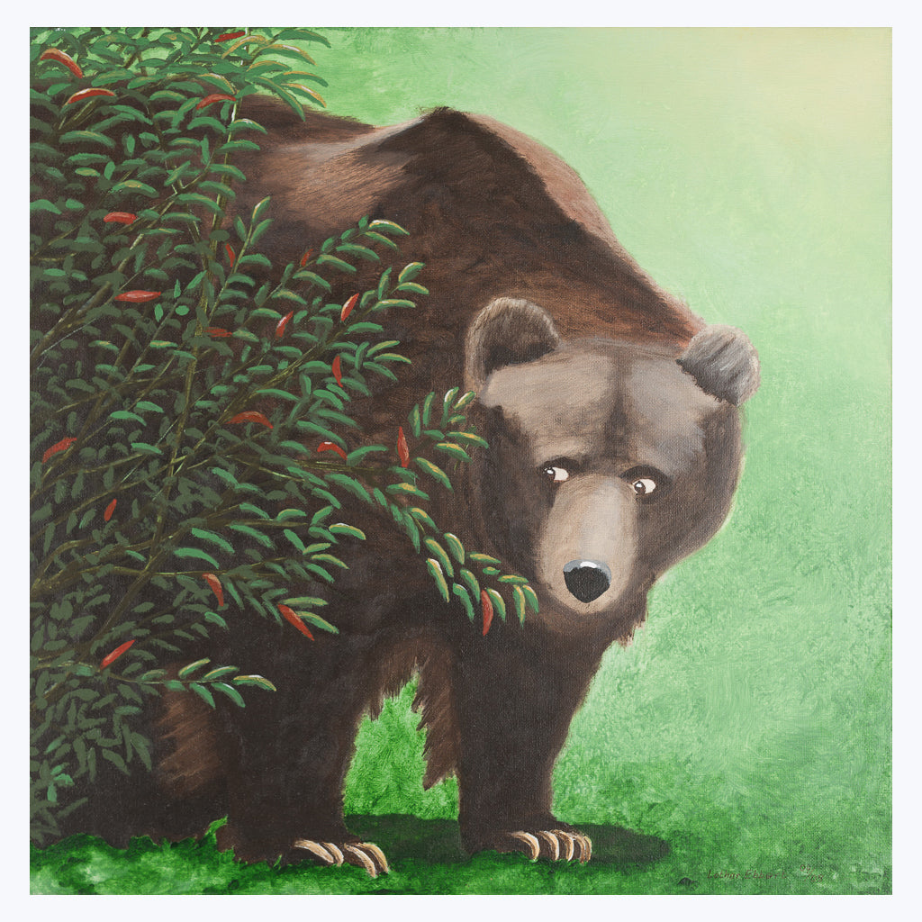 Bild "Kodiakbär" - Acryl auf Leinwand-Wandbilder-Lothar Ebbert-UpH Kunstladen