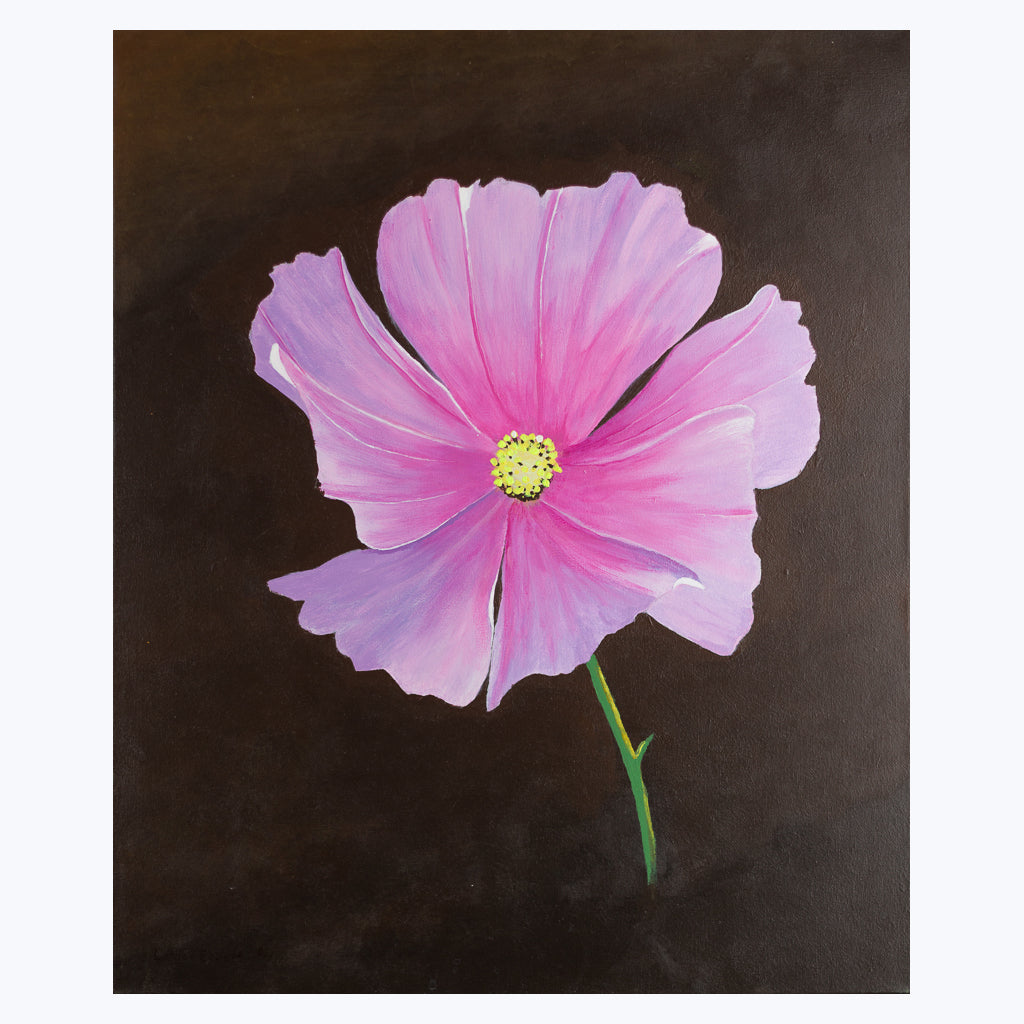 Bild "Blüte lila" - Acryl auf Leinwand-Wandbilder-Lothar Ebbert-UpH Kunstladen