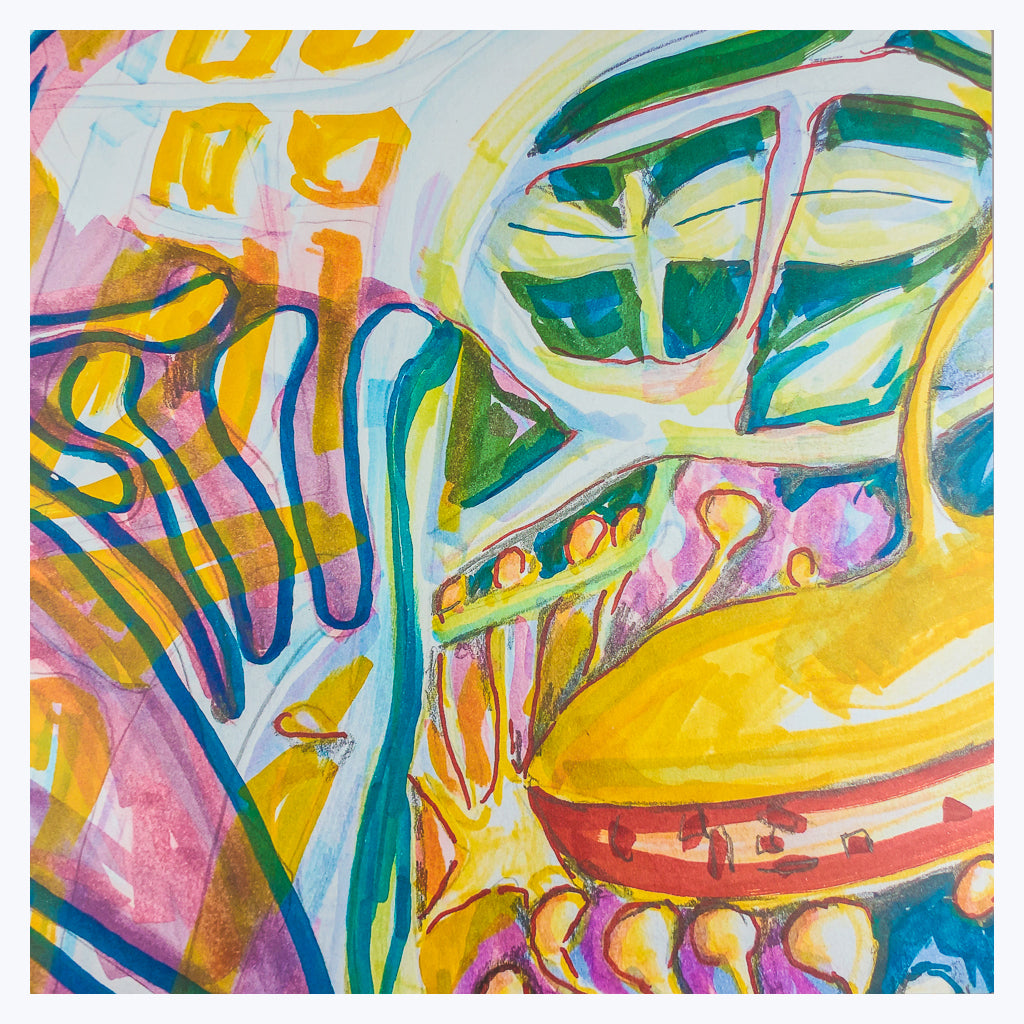 Bild "Lampenblume III" - Kunstdruck auf Alu Dibond-Wandbilder-Monika Knoop-Tausch-UpH Kunstladen