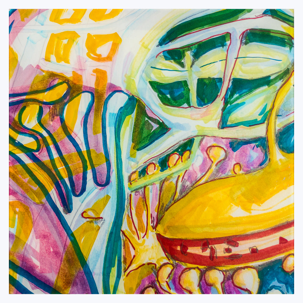 Bild "Lampenblume II" - Kunstdruck hinter Acrylglas-Wandbilder-Monika Knoop-Tausch-UpH Kunstladen