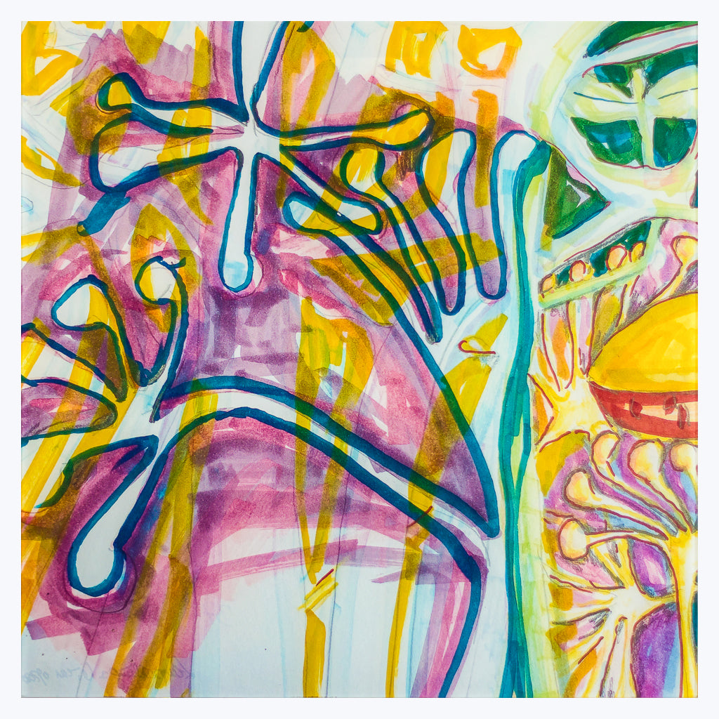 Bild "Lampenblume III" - Kunstdruck hinter Acrylglas-Wandbilder-Monika Knoop-Tausch-UpH Kunstladen