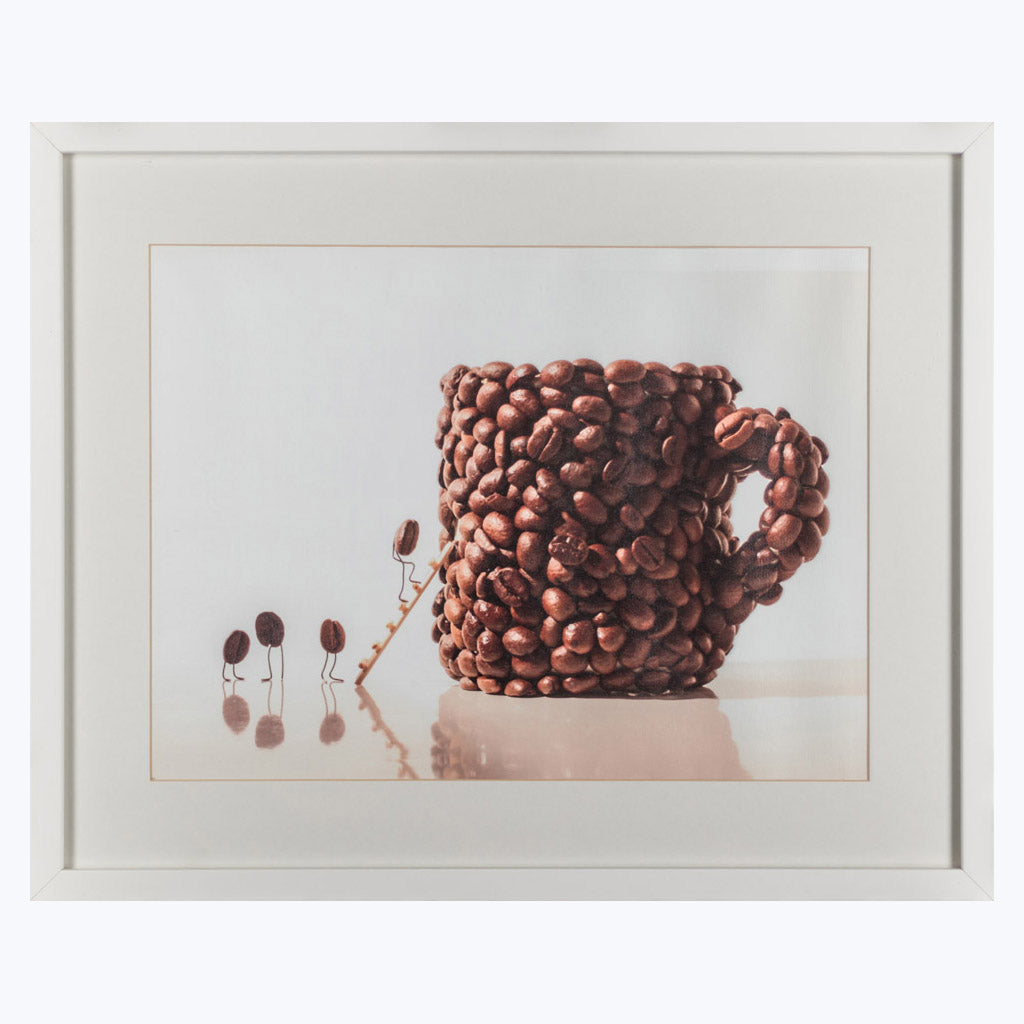 Fotografie "Kaffee Crema" - Kunstdruck auf Leinwand-Wandbilder-Michaela Kanthak-UpH Kunstladen