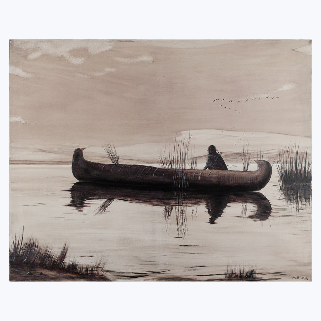 Bild "Entenjäger" - Öl auf Leinwand-Wandbilder-Mario Bitzer-UpH Kunstladen