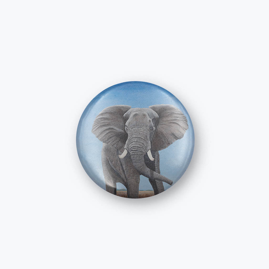 Kühlschrankmagnet "Elefantenbulle"-Magnete-Mario Bitzer-UpH Kunstladen