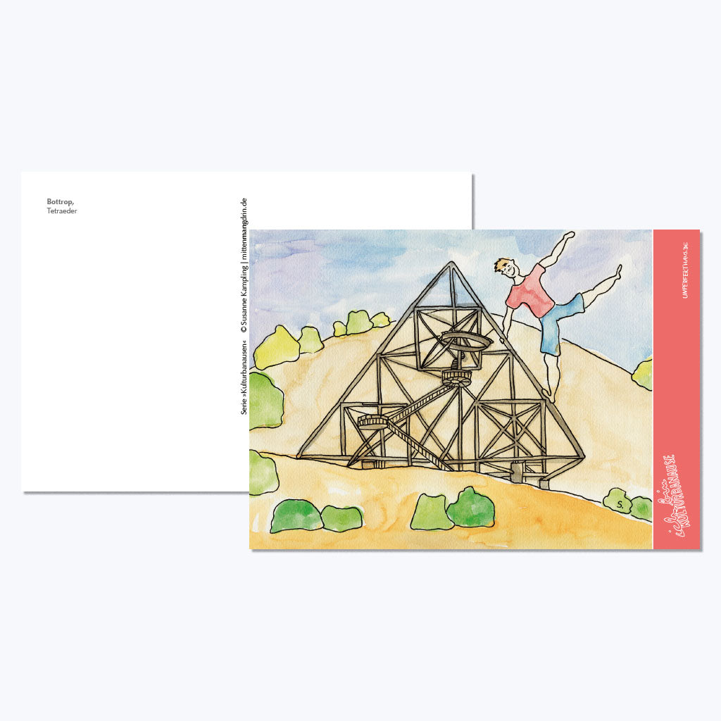 Kunstdruckkarte "Kulturbanausen" - Bottrop-Postkarten-Susanne Kampling-UpH Kunstladen