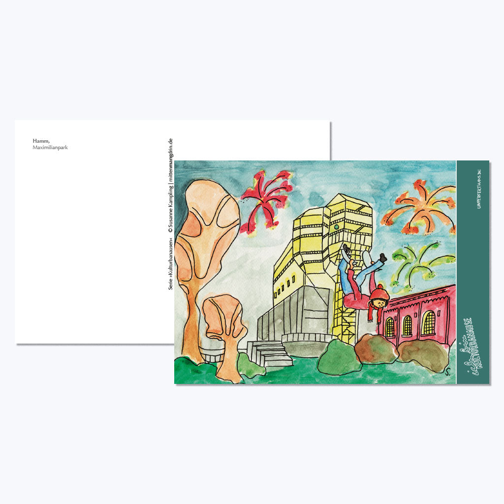 Kunstdruckkarte "Kulturbanausen" - Hamm-Postkarten-Susanne Kampling-UpH Kunstladen
