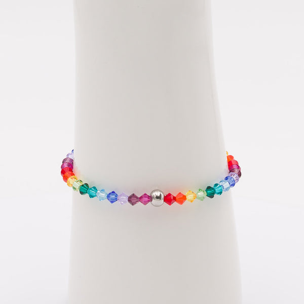 Armband Kristallglasperlen Regenbogen-Armbänder-Tina Siefke-UpH Kunstladen