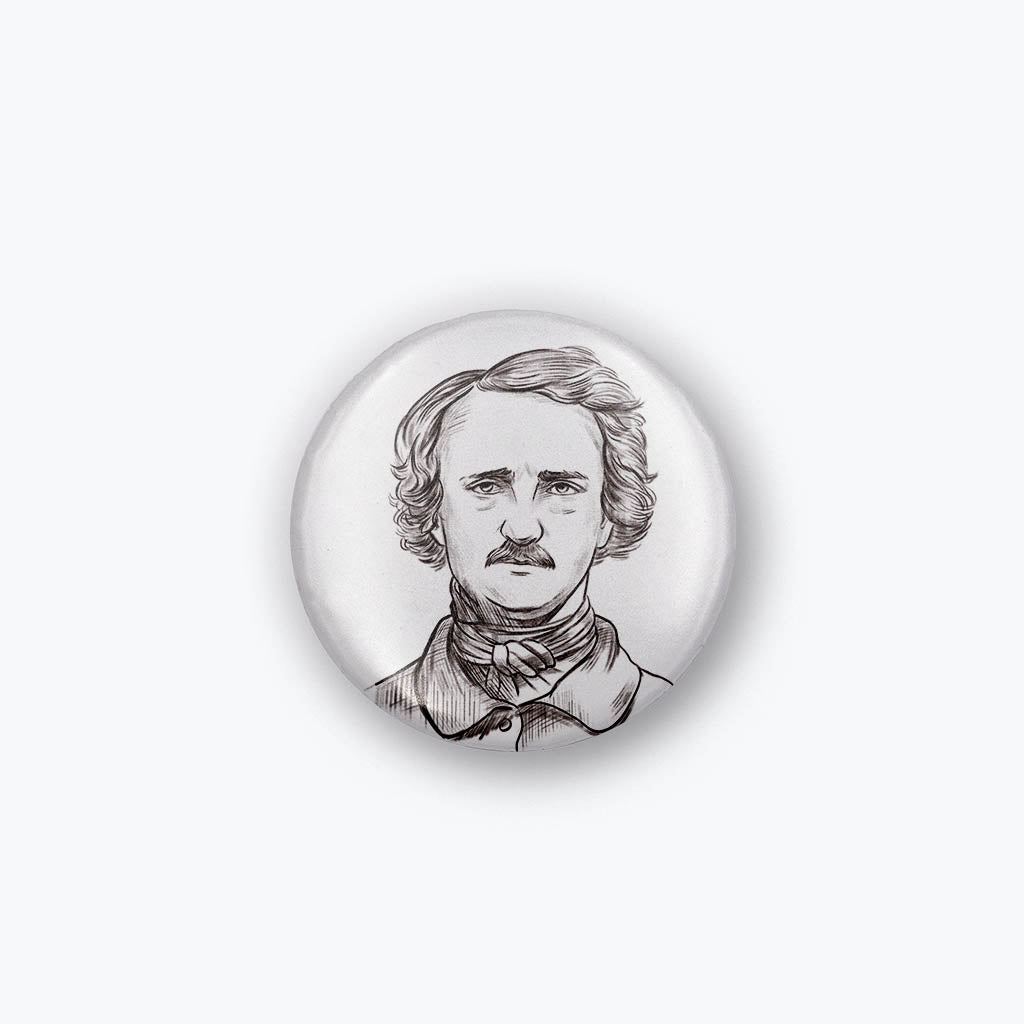 Kühlschrankmagnet "Edgar Allan Poe"-Magnete-Flora-UpH Kunstladen