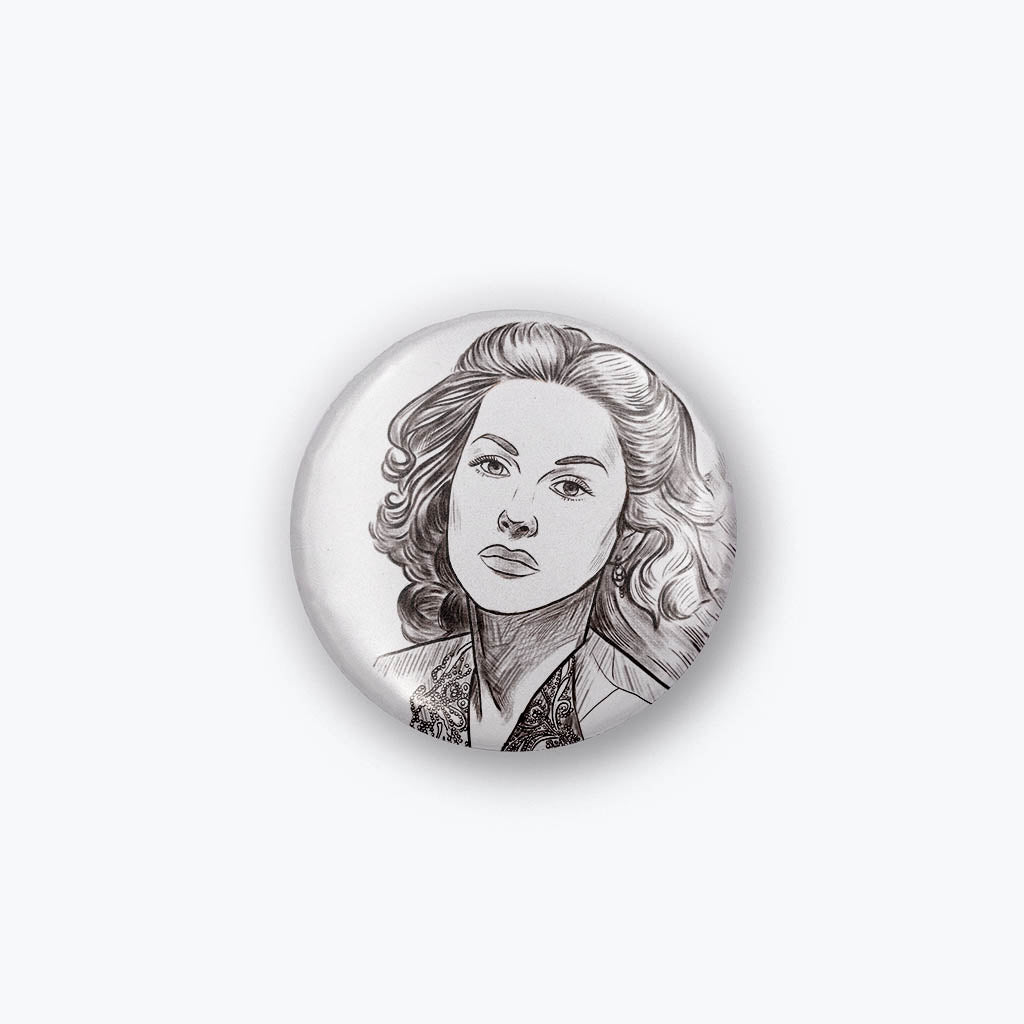 Kühlschrankmagnet "Hedy Lamarr"-Magnete-Flora-UpH Kunstladen