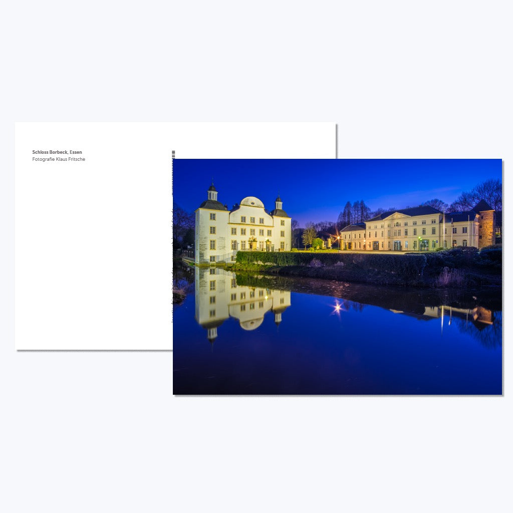 Kunstdruckkarte "Schloss Borbeck"-Postkarten-Klaus Fritsche-UpH Kunstladen