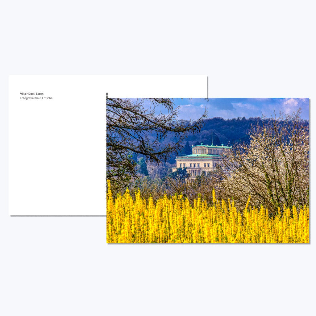 Kunstdruckkarte "Villa Hügel"-Postkarten-Klaus Fritsche-UpH Kunstladen