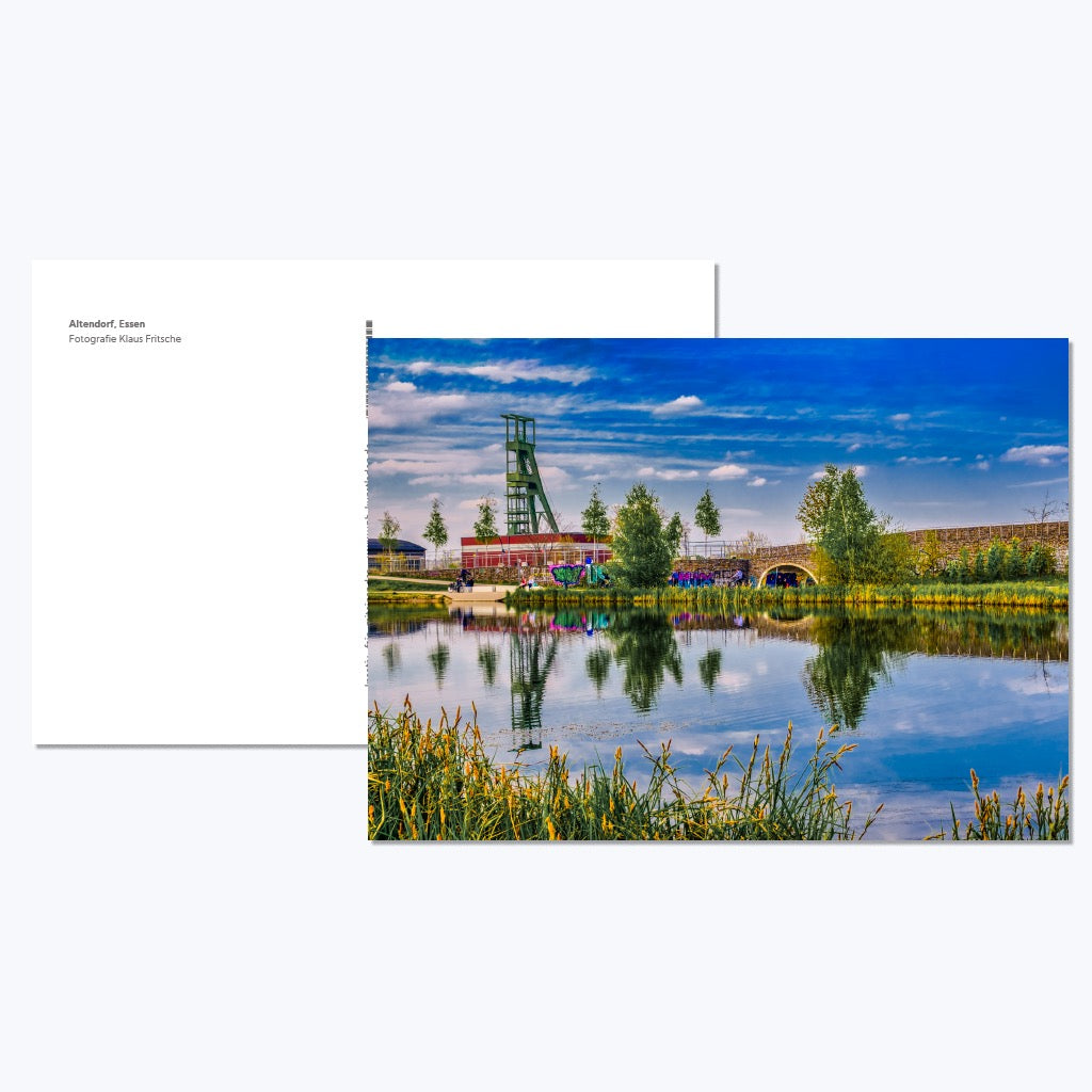 Kunstdruckkarte "Altendorf"-Postkarten-Klaus Fritsche-UpH Kunstladen