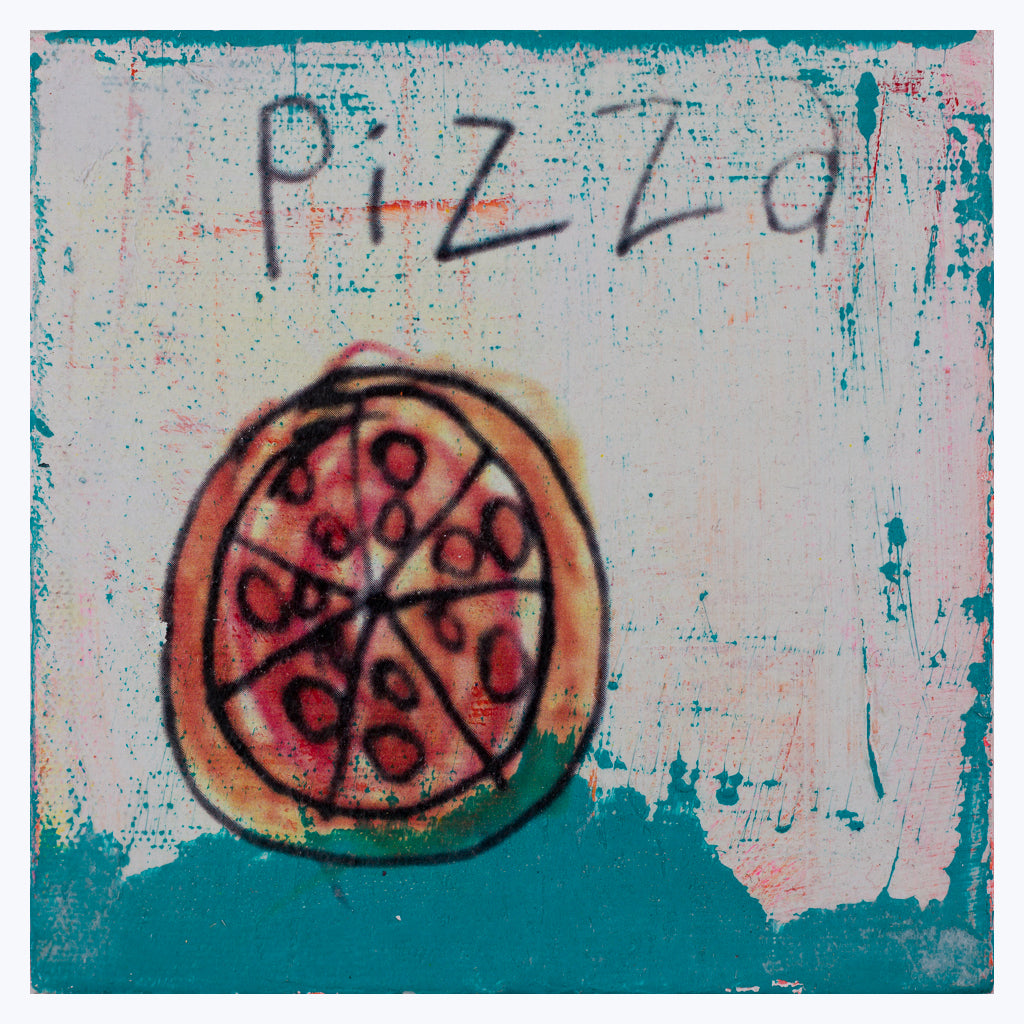 Bild "Mini: Pizza" - Mixed Media auf Leinwand-Wandbilder-Katrin Brackmann-UpH Kunstladen