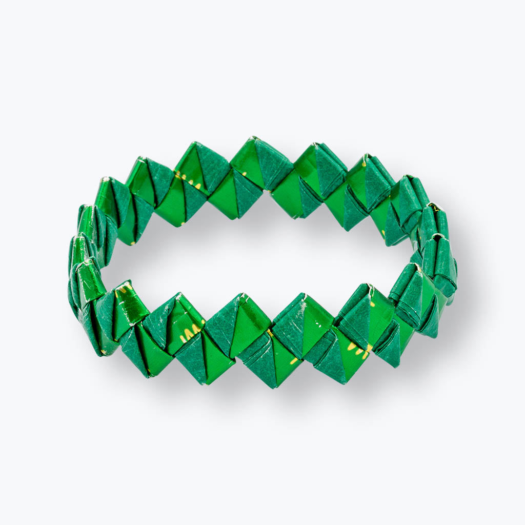 Bonbon Armreif, grün-Armbänder-Sabine Mehske-UpH Kunstladen