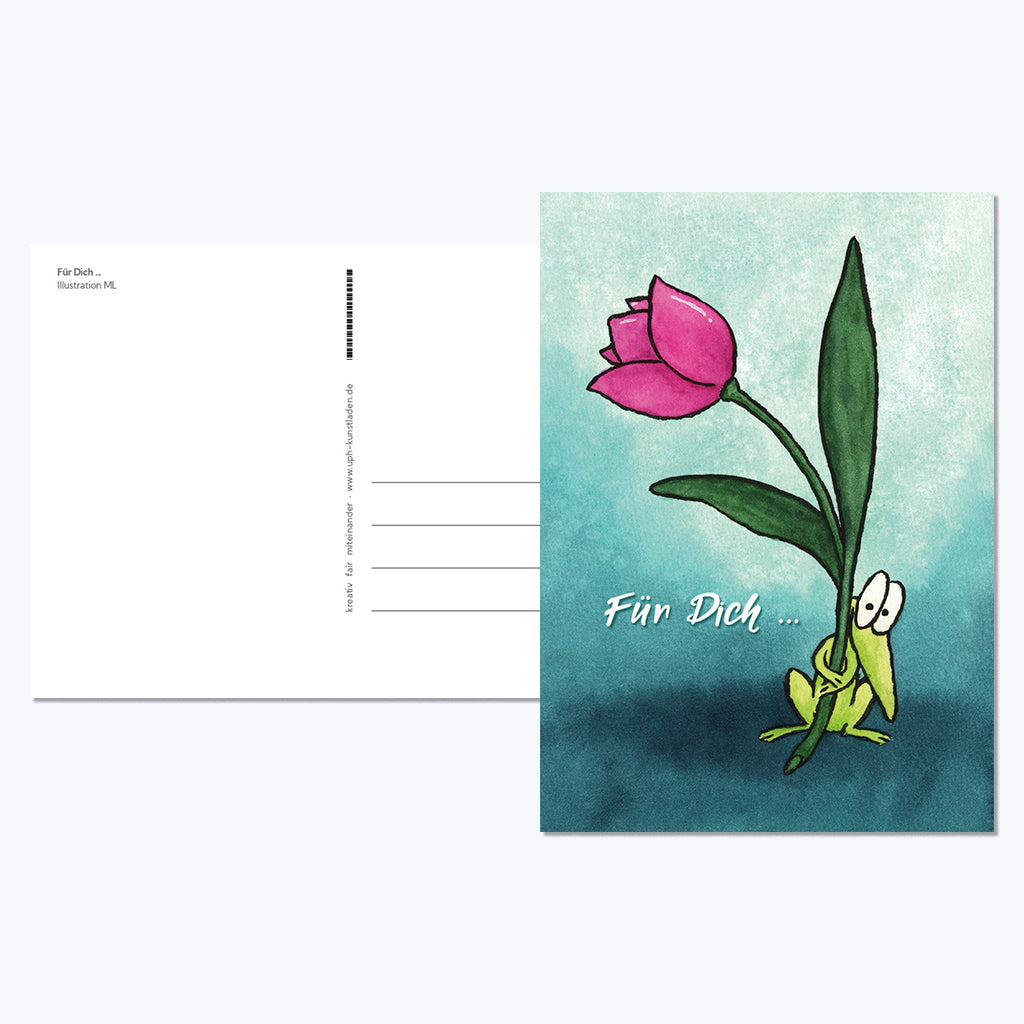 Kunstdruckkarte "Für Dich…"-Postkarten-ML-UpH Kunstladen