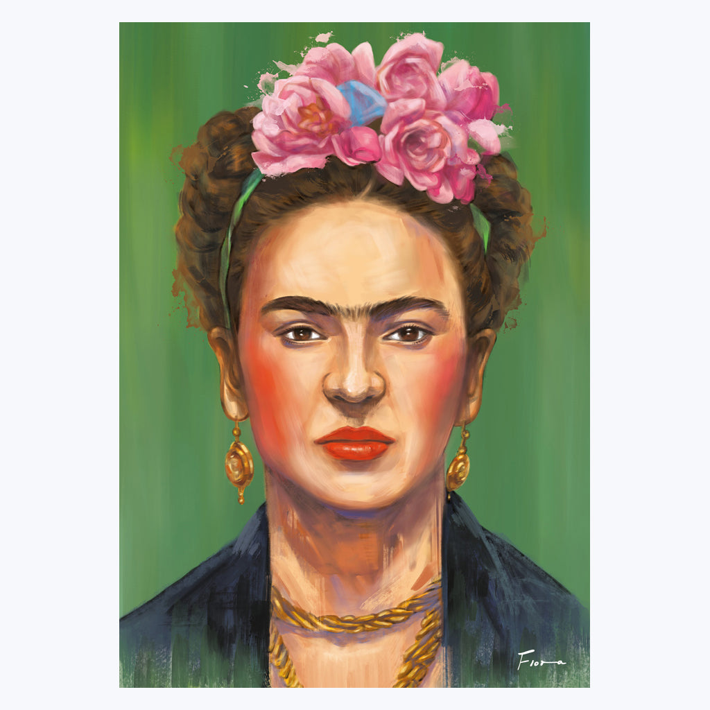 Poster „Mexikanische Malerin“ - Kunstdruck in Geschenkverpackung-Poster-Flora-UpH Kunstladen