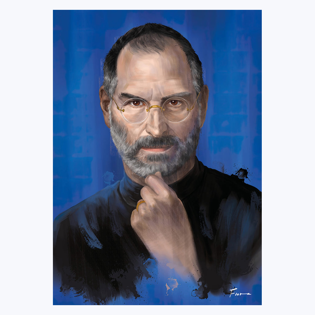 Poster „Steve Jobs“ - Kunstdruck in Geschenkverpackung-Poster-Flora-UpH Kunstladen