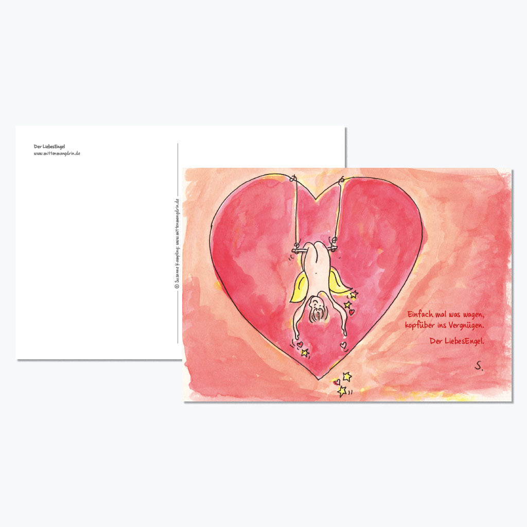 Kunstdruckkarte "Der LiebesEngel"-Postkarten-Susanne Kampling-UpH Kunstladen