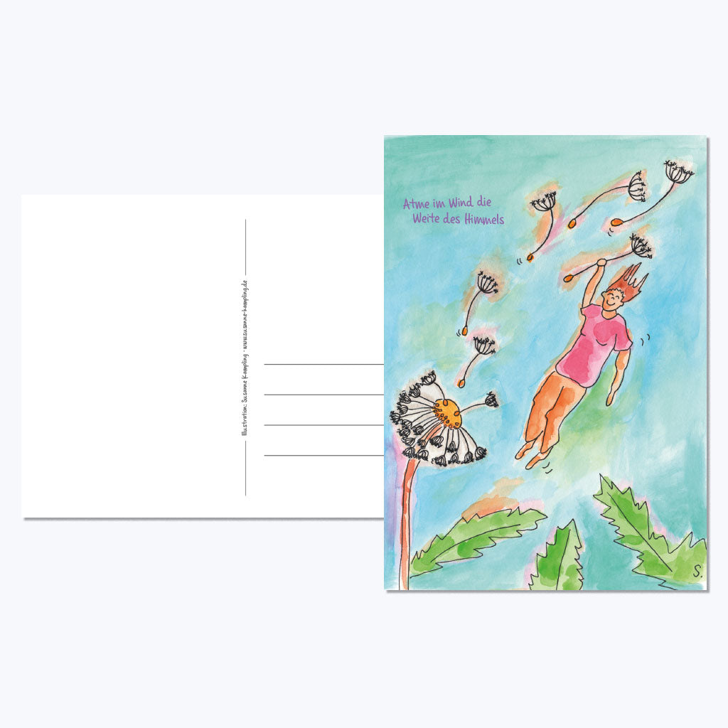 Kunstdruckkarte "Die Weite des Himmels"-Postkarten-Susanne Kampling-UpH Kunstladen