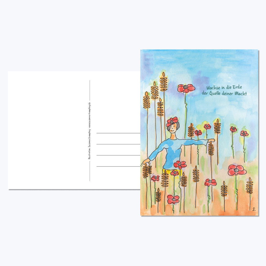 Kunstdruckkarte "Quelle deiner Kraft"-Postkarten-Susanne Kampling-UpH Kunstladen