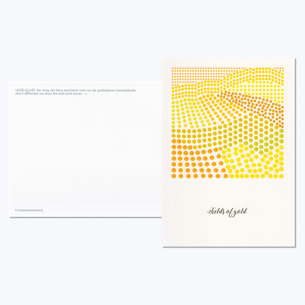 Kunstdruckkarte "Fields of Gold"-Postkarten-Kirsten Brandenberg-UpH Kunstladen
