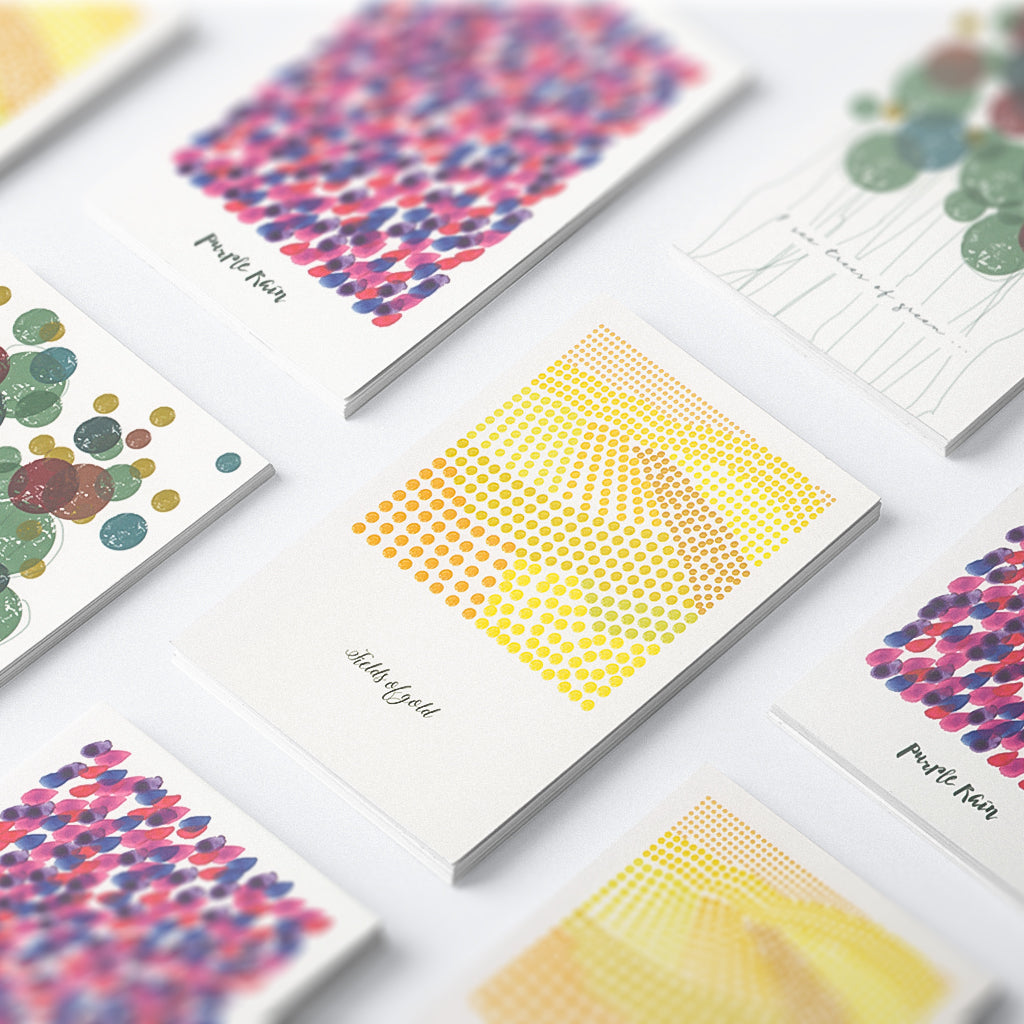 Kunstdruckkarten-Set "Songs"-Postkarten-Kirsten Brandenberg-UpH Kunstladen