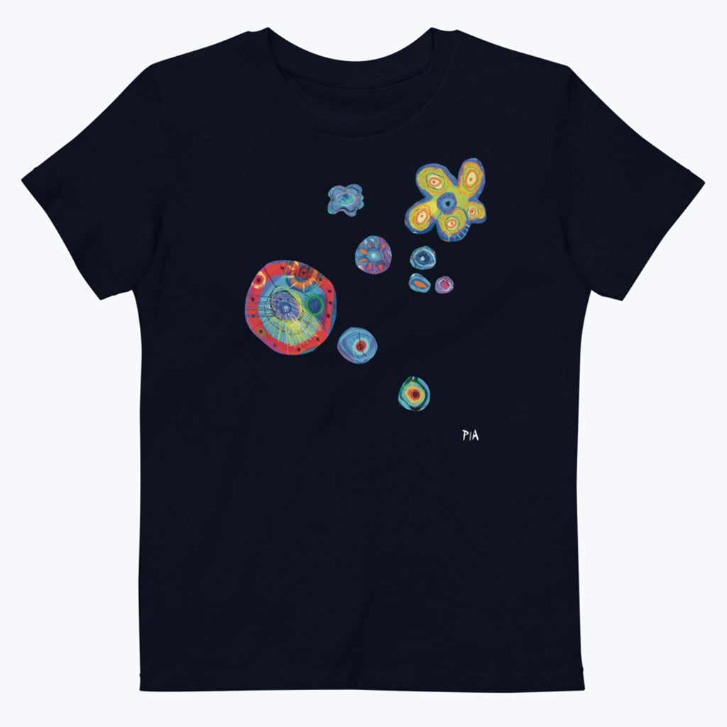 Kinder-T-Shirt "Plankton" - Bio-T-Shirt mit Kunstdruck von Pia Grambart-T-Shirts-Pia Grambart-UpH Kunstladen
