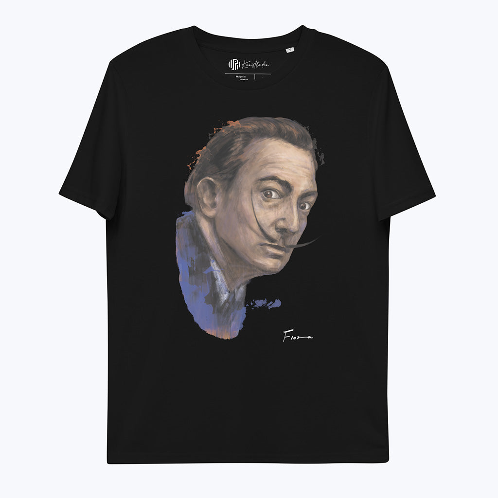 T-Shirt "Salvador Dalí" - Bio-T-Shirt mit Kunstdruck von Flora-T-Shirts-Flora-UpH Kunstladen